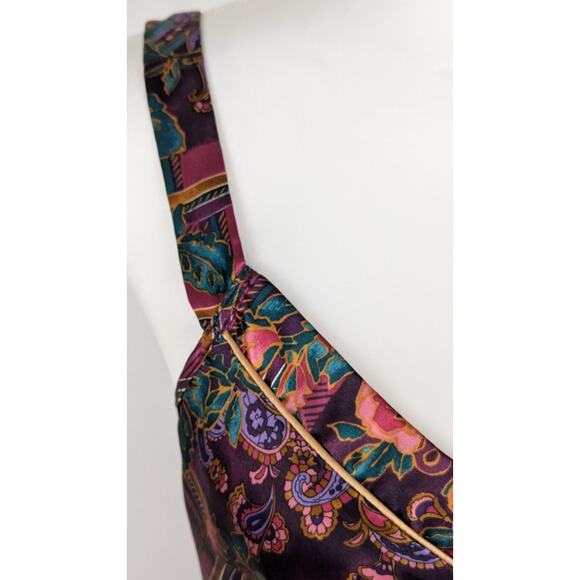 Vtge Inner most nightgown or cami Sz S Bust 37" Made America 80's dark floralEUC - Picture 3 of 5